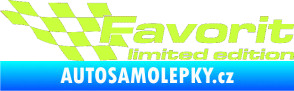 Samolepka Favorit limited edition levá limetová
