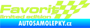Samolepka Favorit limited edition pravá limetová