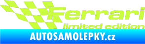 Samolepka Ferrari limited edition levá limetová