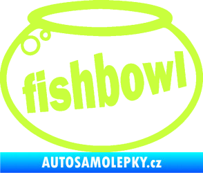 Samolepka Fishbowl akvárium limetová