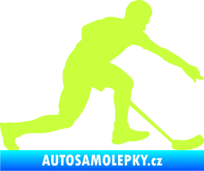Samolepka Florbal 005 pravá limetová