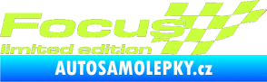 Samolepka Focus limited edition pravá limetová
