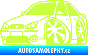 Samolepka Ford Mondeo karikatura levá limetová