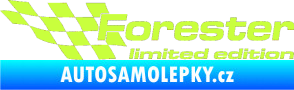 Samolepka Forester limited edition levá limetová