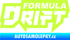 Samolepka Formula drift nápis limetová