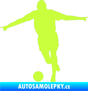 Samolepka Fotbalista 015 levá limetová