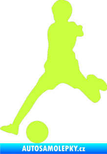 Samolepka Fotbalista 020 levá limetová