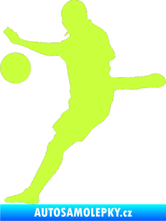 Samolepka Fotbalista 022 levá limetová