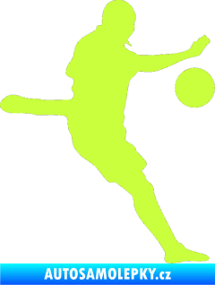 Samolepka Fotbalista 022 pravá limetová