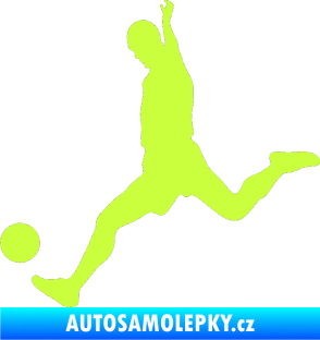 Samolepka Fotbalista 023 levá limetová