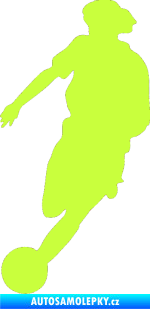 Samolepka Fotbalista 027 levá limetová