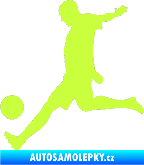 Samolepka Fotbalista 028 levá limetová