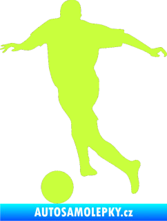 Samolepka Fotbalista 030 levá limetová