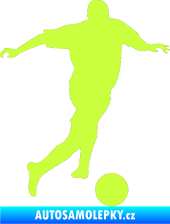 Samolepka Fotbalista 030 pravá limetová