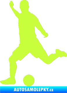 Samolepka Fotbalista 031 levá limetová