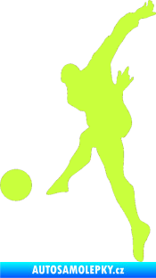 Samolepka Fotbalista 034 levá limetová