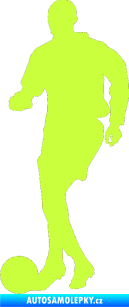 Samolepka Fotbalista 035 levá limetová