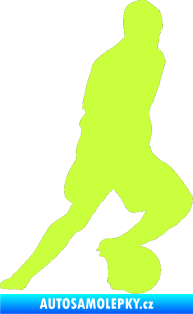 Samolepka Fotbalista 036 pravá limetová