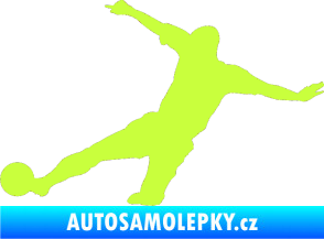 Samolepka Fotbalista 037 levá limetová