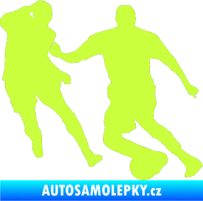 Samolepka Fotbalista 045 pravá limetová