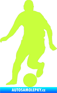 Samolepka Fotbalista 046 levá limetová