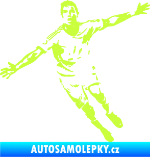 Samolepka Fotbalista 047 levá limetová
