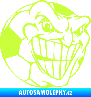 Samolepka Fotbalový míč 002 pravá limetová
