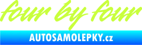 Samolepka Four by four limetová
