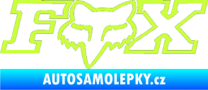 Samolepka Fox 001 limetová