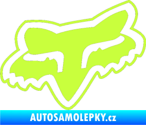 Samolepka Fox 003 limetová