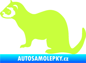 Samolepka Fretka 001 levá limetová