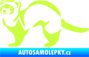 Samolepka Fretka 002 levá limetová