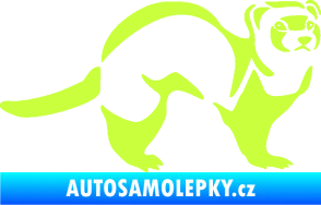 Samolepka Fretka 002 pravá limetová