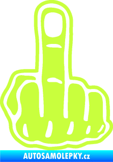 Samolepka Fuck off levá limetová