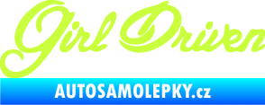 Samolepka Girl driven limetová