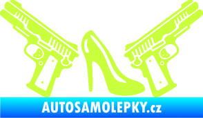 Samolepka Girl mafia 002 pravá limetová