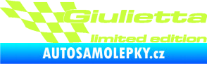 Samolepka Giulietta limited edition levá limetová