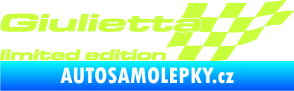 Samolepka Giulietta limited edition pravá limetová