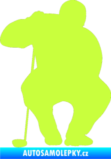 Samolepka Golfista 006 levá limetová