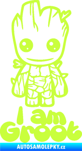 Samolepka Groot 001 levá s nápisem limetová