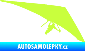 Samolepka Hang Glider 001 pravá rogalo limetová