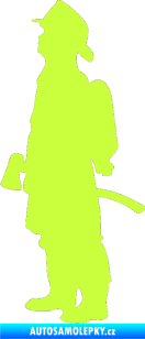 Samolepka Hasič 002 levá limetová