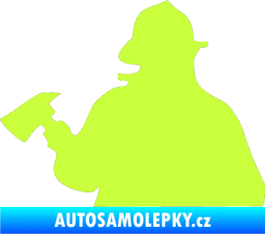 Samolepka Hasič 004 levá limetová