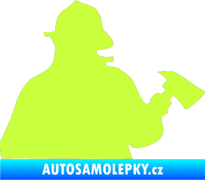 Samolepka Hasič 004 pravá limetová