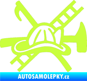 Samolepka Hasič 005 pravá limetová