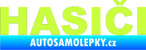 Samolepka HASIČI limetová