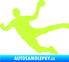 Samolepka Házená 002 levá limetová