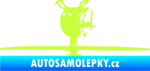 Samolepka Helikoptéra model 001 levá limetová
