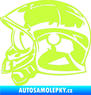 Samolepka Helma levá limetová
