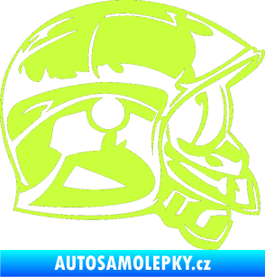 Samolepka Helma pravá limetová